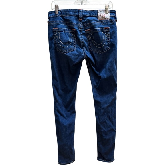 True Religion Stella Blue Denim Low Rise Skinny Jeans Womens size 31